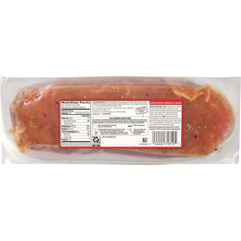 slide 2 of 6, Jennie-O All-Natural Applewood Smoke Turkey Breast Tenderloin - 24oz, 24 oz