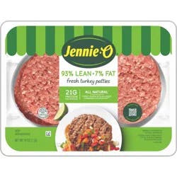 Jennie-O All-Natural 93/7 Turkey Burger Patties - 16oz/4ct