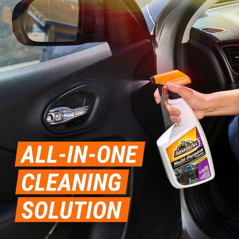 slide 14 of 17, Armor All 16oz Multi Purpose Automative Interior Cleaner: Liquid Car Interior Cleaner, Unscented, Non-Abrasive, 16floz, 16 oz
