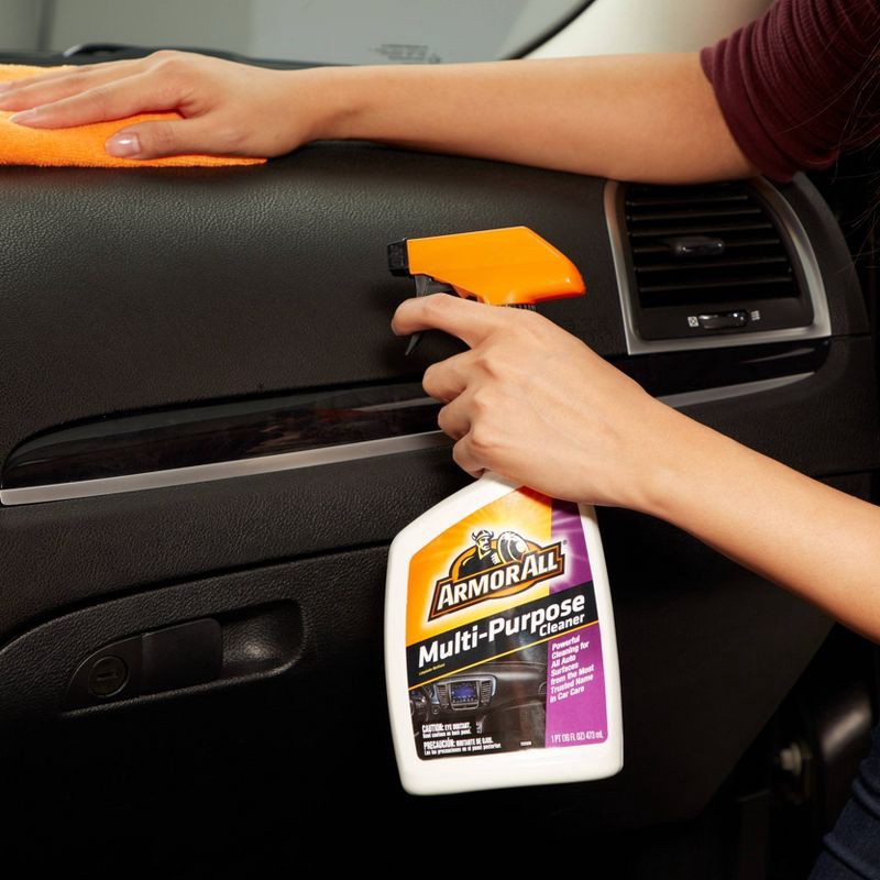 slide 5 of 17, Armor All 16oz Multi Purpose Automative Interior Cleaner: Liquid Car Interior Cleaner, Unscented, Non-Abrasive, 16floz, 16 oz