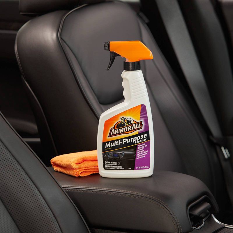 slide 7 of 17, Armor All 16oz Multi Purpose Automative Interior Cleaner: Liquid Car Interior Cleaner, Unscented, Non-Abrasive, 16floz, 16 oz