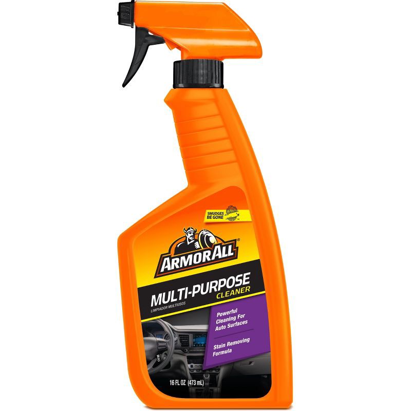 slide 1 of 17, Armor All 16oz Multi Purpose Automative Interior Cleaner: Liquid Car Interior Cleaner, Unscented, Non-Abrasive, 16floz, 16 oz