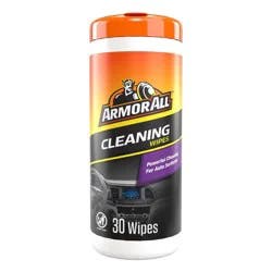 Armor All 30ct Cleaning Wipes Automotive Interior Cleaner
