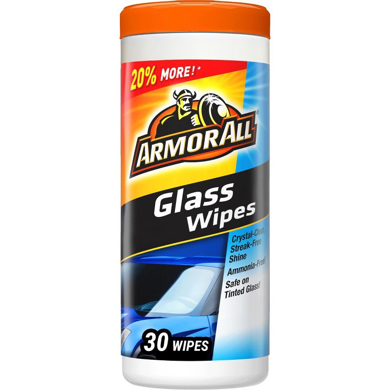 slide 1 of 9, Armor All 30ct Automotive Glass Cleaner Wipes, 30 ct