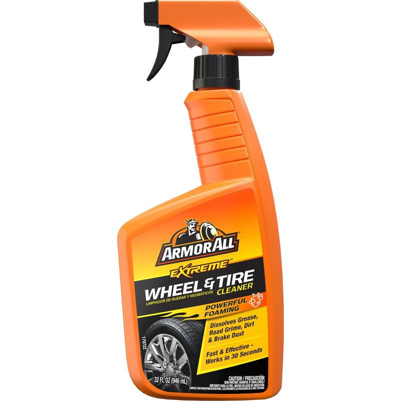 slide 1 of 8, Armor All 32oz Extreme Wheel and Tire Cleaner: Liquid Spray, Top Rated Automotive Cleaner, Removes Dirt & Soil, 32 oz
