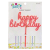 slide 4 of 5, Meijer Acrylic Happy Birthday Cake Topper, 1 ct