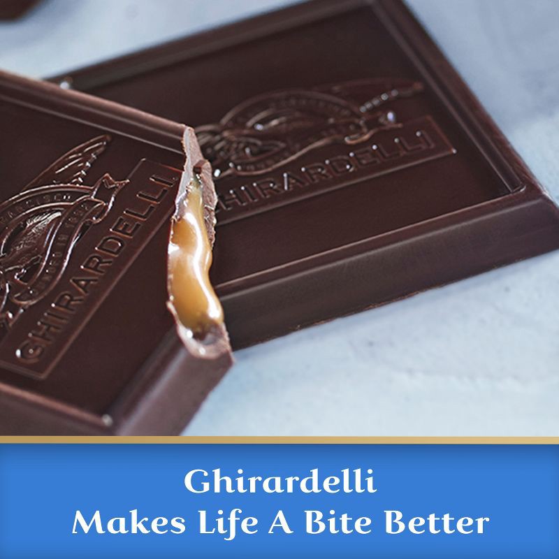 slide 5 of 6, GHIRARDELLI Dark Chocolate Sea Salt Caramel Candy SQUARES - 6.38oz, 6.38 oz