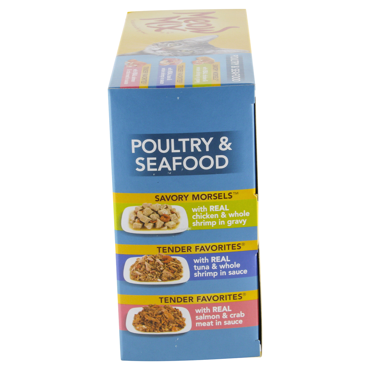 slide 3 of 5, Meow Mix Poultry and Seafood Wet Cat Food Variety Pack Cups, 12 ct. 2.75 oz