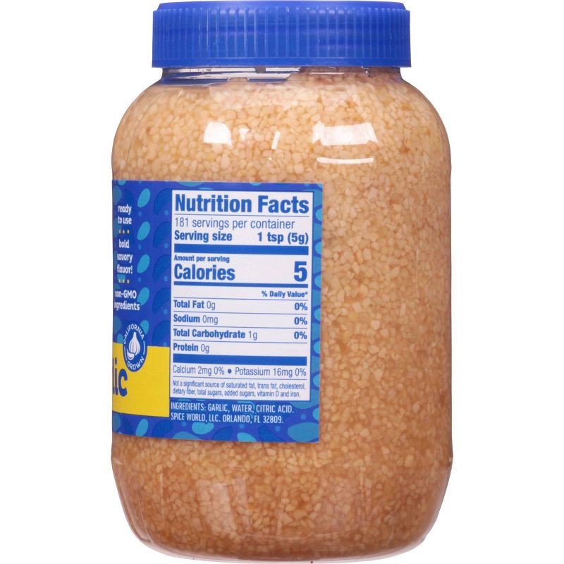 slide 6 of 9, Spice World Minced Garlic - 32oz, 32 oz
