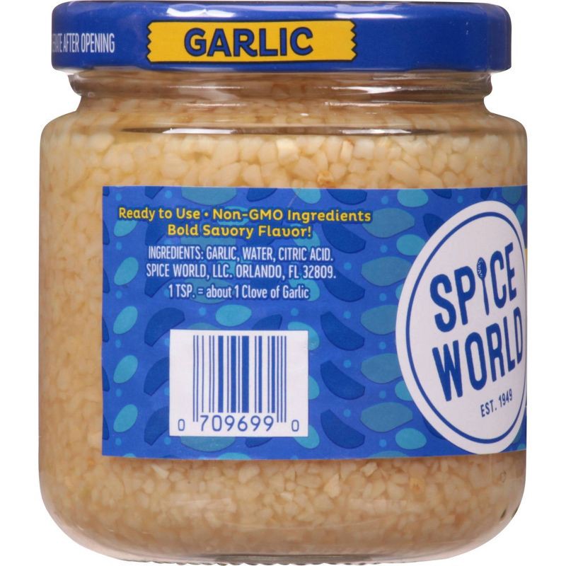 slide 2 of 8, Spice World Minced Garlic - 8oz, 8 oz