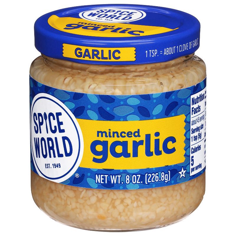 slide 4 of 9, Spice World Minced Garlic - 8oz, 8 oz