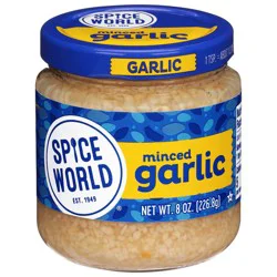 Spice World Minced Garlic - 8oz