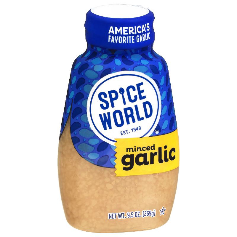 slide 3 of 9, Spice World Premium Minced Squeeze Garlic - 9.5oz, 9.5 oz
