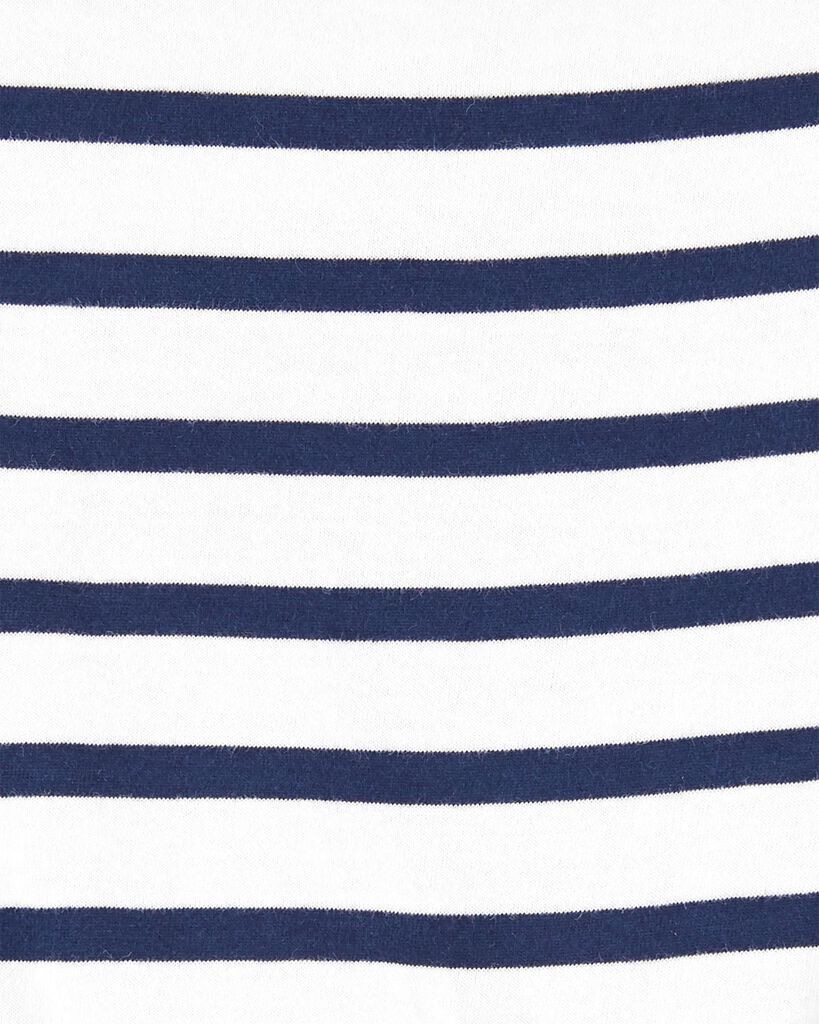 slide 2 of 2, Carter's Carters Striped Tie-Front Tee Navy/White 5T, 1 ct
