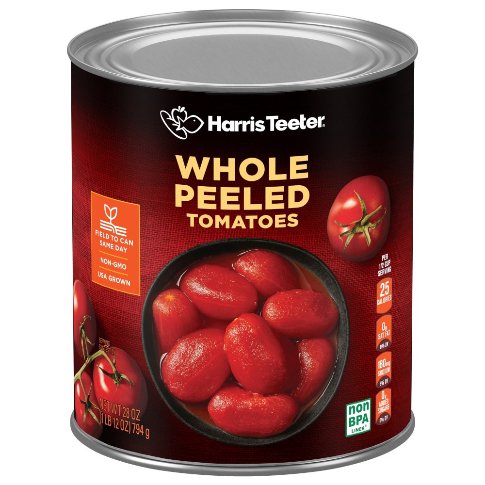 slide 1 of 4, Harris Teeter Whole Peeled Tomatoes - 28 oz, 28 oz