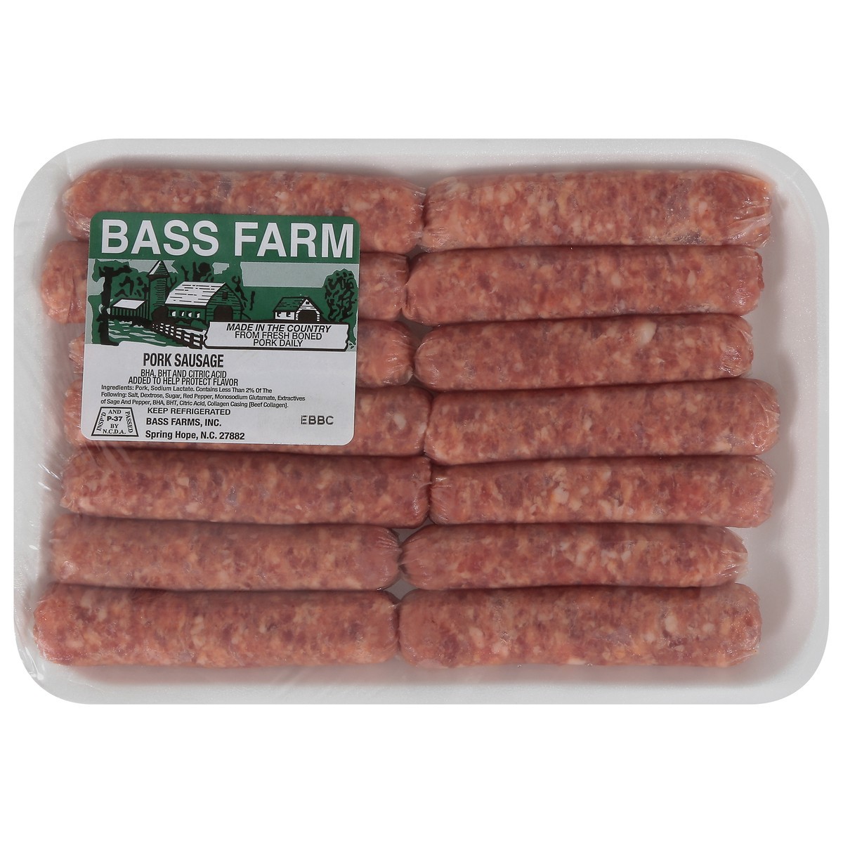 slide 13 of 14, Bass Farm Pork Sausage 1 ea, 1 ct