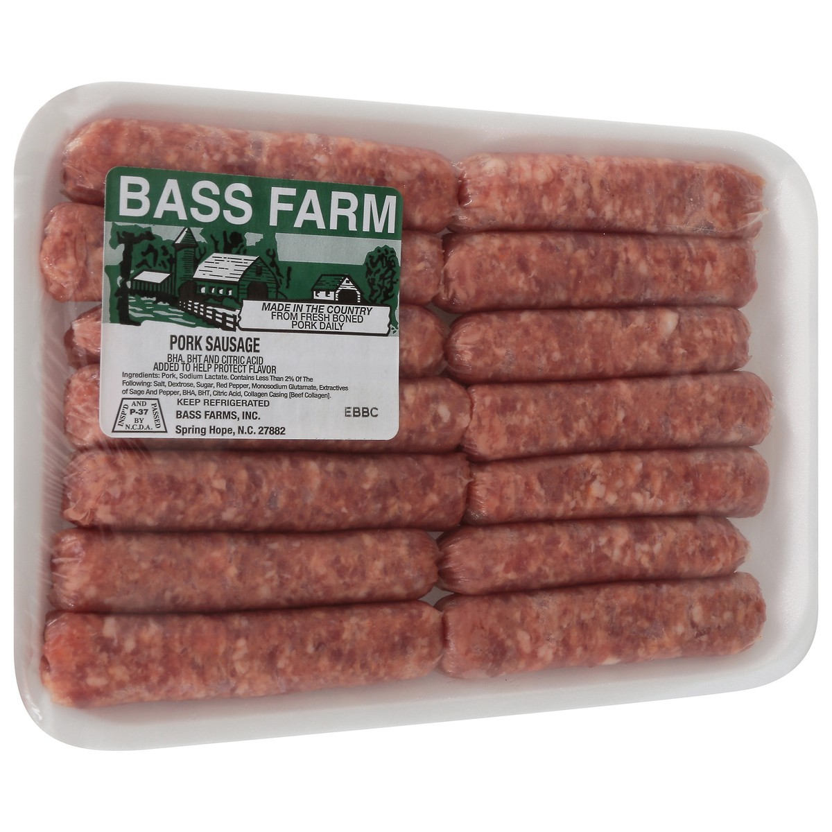 slide 6 of 14, Bass Farm Pork Sausage 1 ea, 1 ct