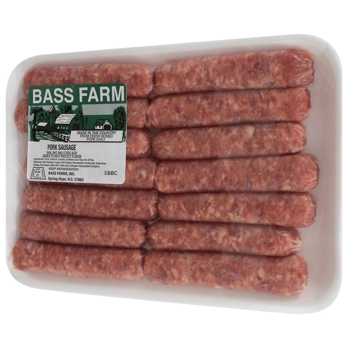 slide 7 of 14, Bass Farm Pork Sausage 1 ea, 1 ct