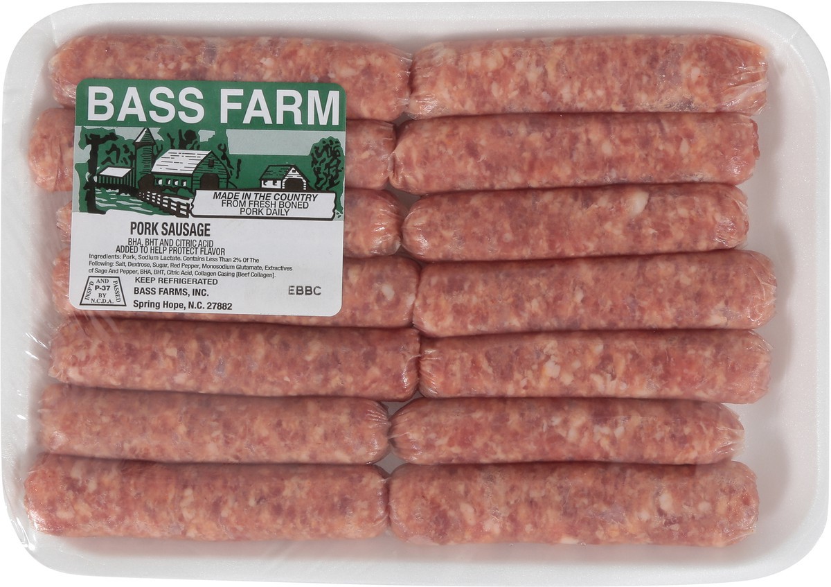 slide 10 of 14, Bass Farm Pork Sausage 1 ea, 1 ct