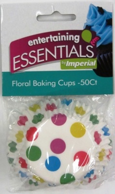 slide 1 of 1, Own Label Floral Baking Cups, 50 ct