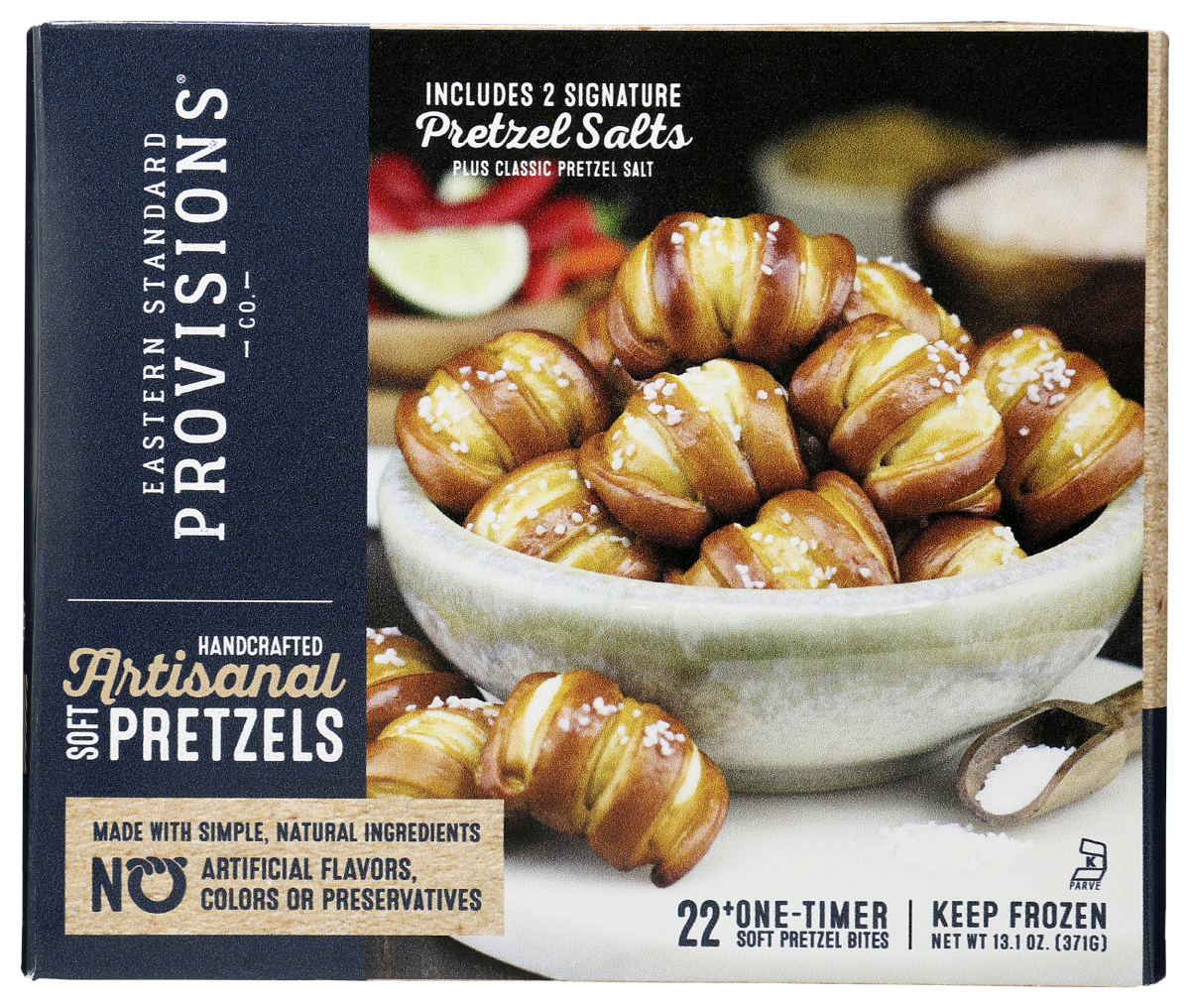 slide 1 of 5, Eastern Standard Provisions Soft Pretzel Bites, 12.5 oz