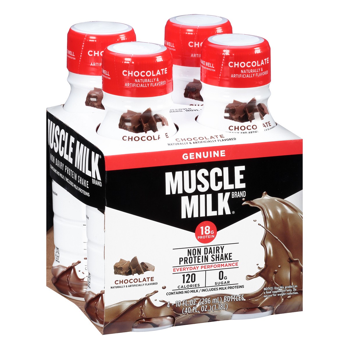 slide 7 of 12, Muscle Milk Non Dairy Chocolate Protein Shake 4 ea, 4 ct