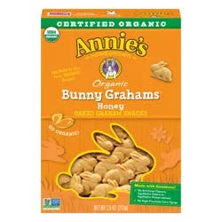 Annie's Organic Baked Bunny Grahams Snacks, Honey, 7.5 oz