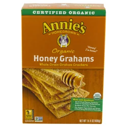 Annie's Organic Honey Graham Crackers, Made With Whole Grain, 14.4 oz