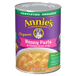 Annie's Organic Bunny Pasta and Chicken Broth Soup, 14 oz