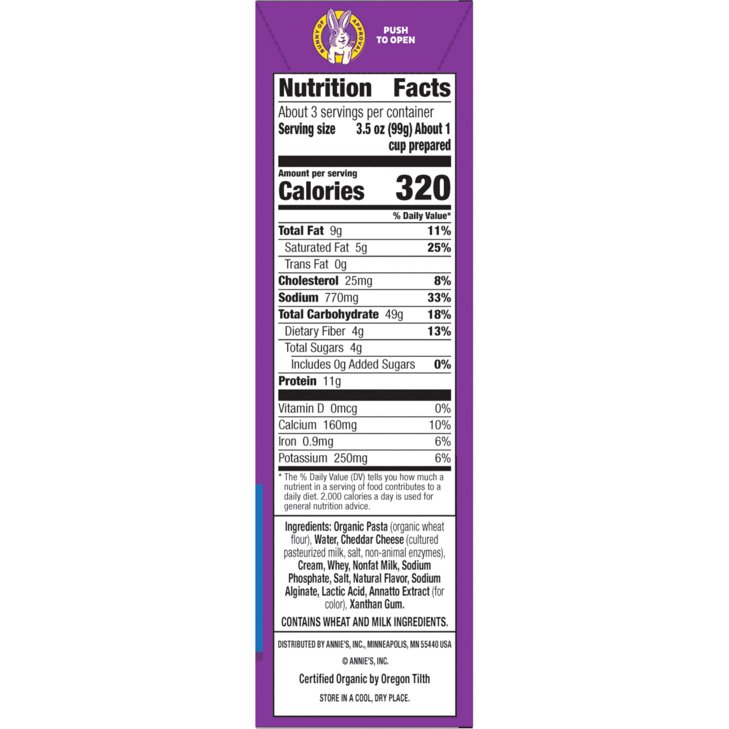 slide 5 of 5, Annie's Deluxe Macaroni and Cheese with Organic Pasta, Classic Real Cheddar Cheese and Shells, 11.3 oz, 11.3 oz