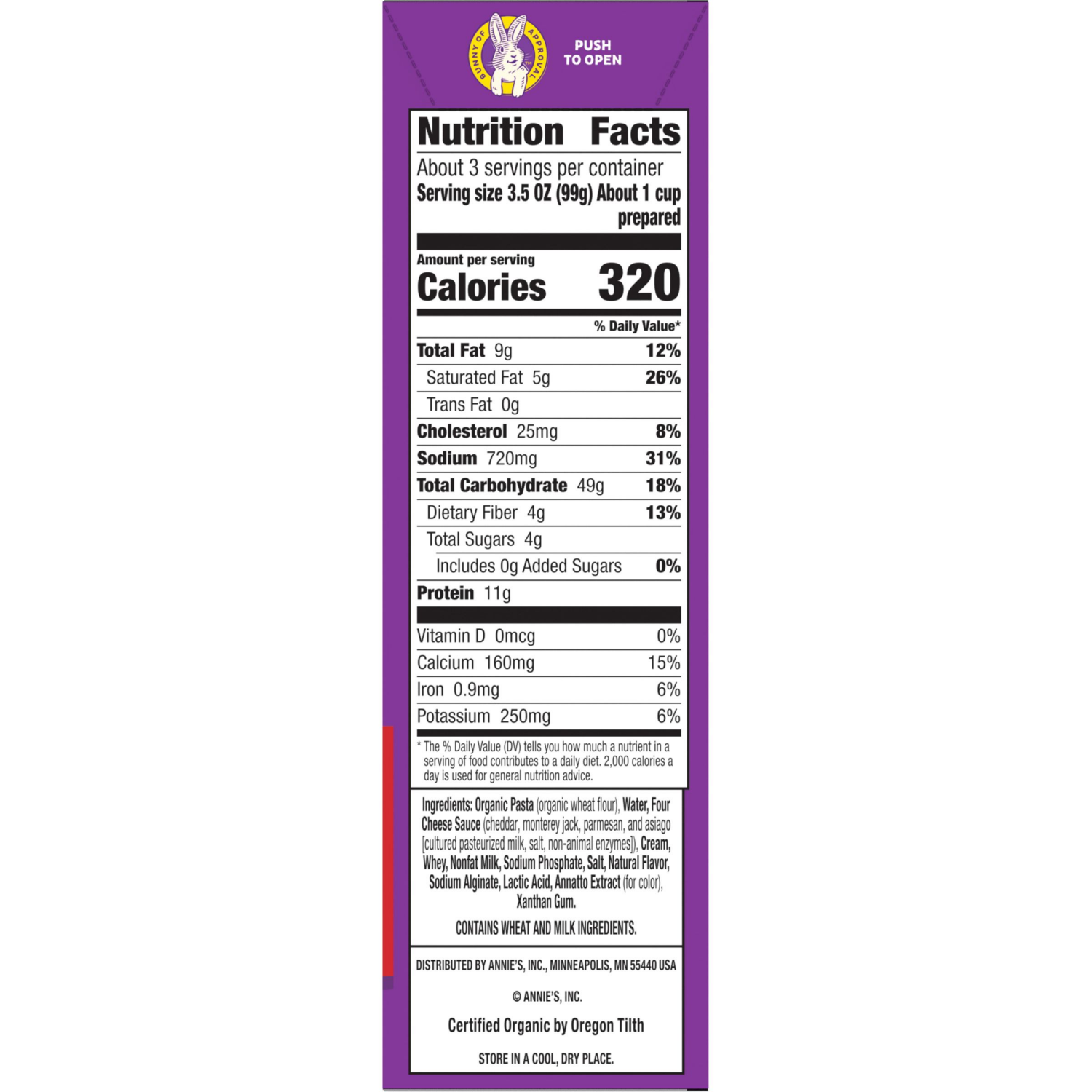 slide 5 of 5, Annie's Deluxe Macaroni and Cheese with Organic Pasta, Shells and Four Cheese, 11.3 oz, 11.3 oz