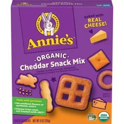 Annie's Cheddar Snack Mix With Assorted Crackers and Pretzels, Made with Real Cheese, 9 oz