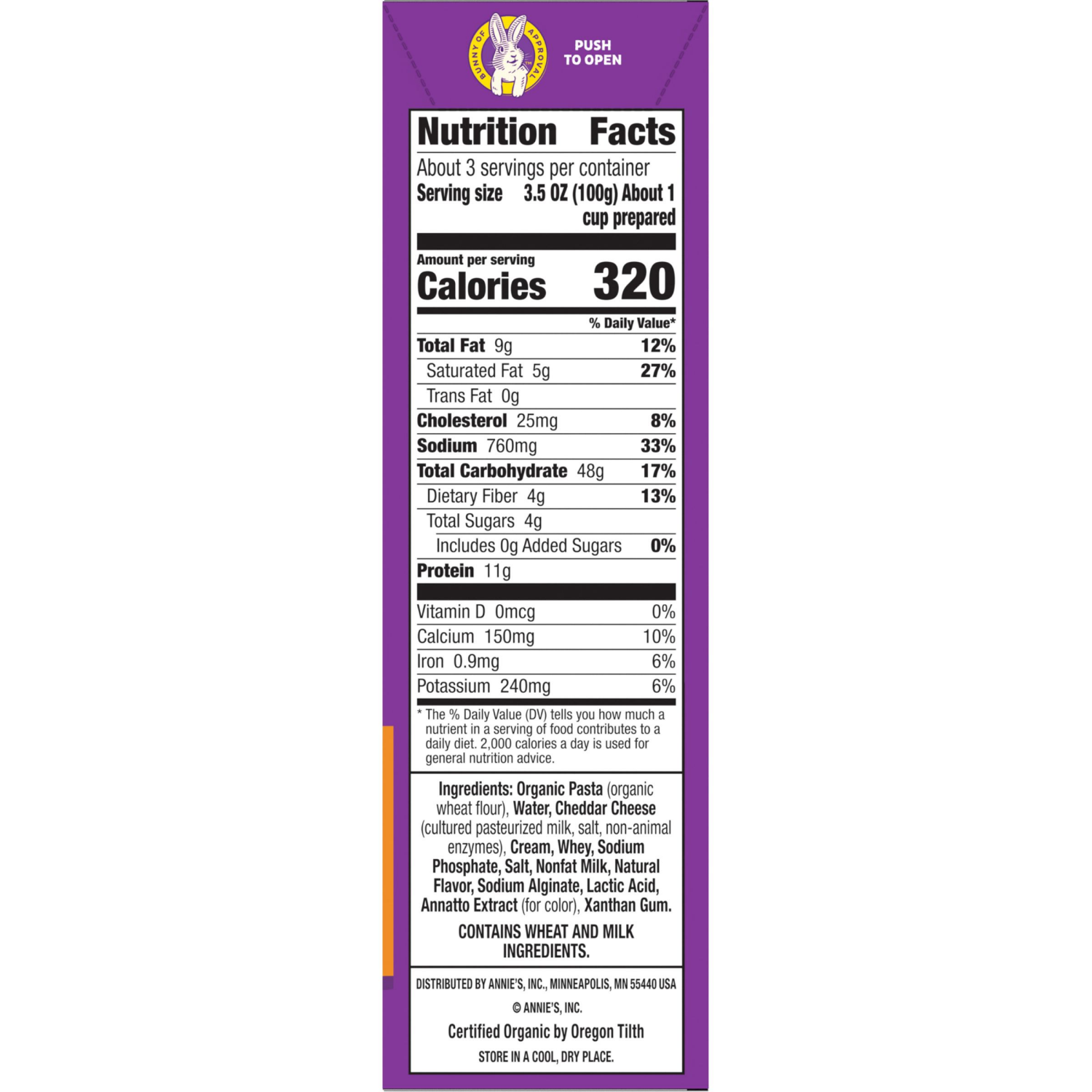 slide 5 of 5, Annie's Deluxe Shells and Aged Cheddar, Pasta and Cheese Sauce, Mac and Cheese Made with Organic Pasta, Dinner Side or Snacks, 11 oz, 11 oz