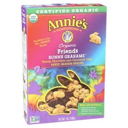 Annie's Friends Organic Bunny Graham Snacks, Chocolate Chip, Chocolate, and Honey, 7 oz
