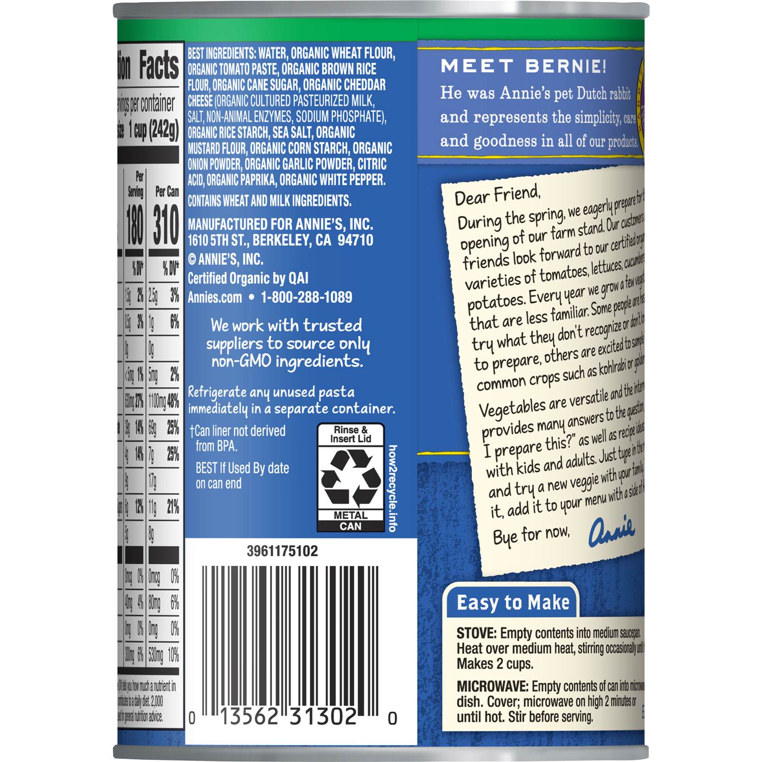 slide 2 of 2, Annie's Organic Cheesy Ravioli in Tomato and Cheese Sauce, 15 oz, 15 oz