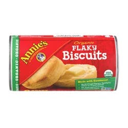 Annie's Organic Flaky Biscuits, Ready to Bake Refrigerated Dough, 8 Count, 16 oz