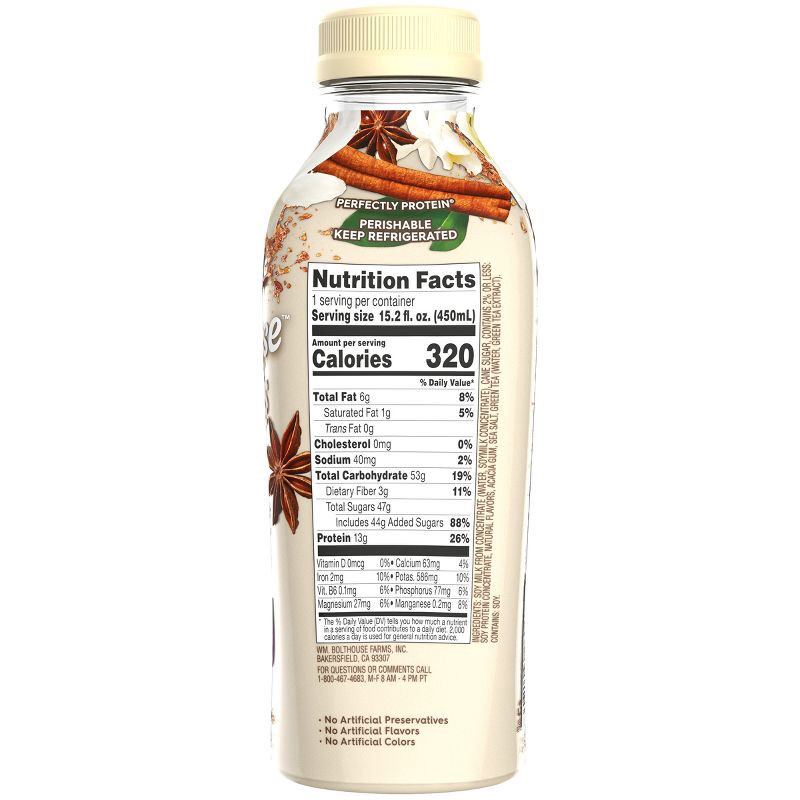 slide 2 of 7, Bolthouse Farms Perfectly Protein Vanilla Chai Tea - 15.2oz, 15.2 oz