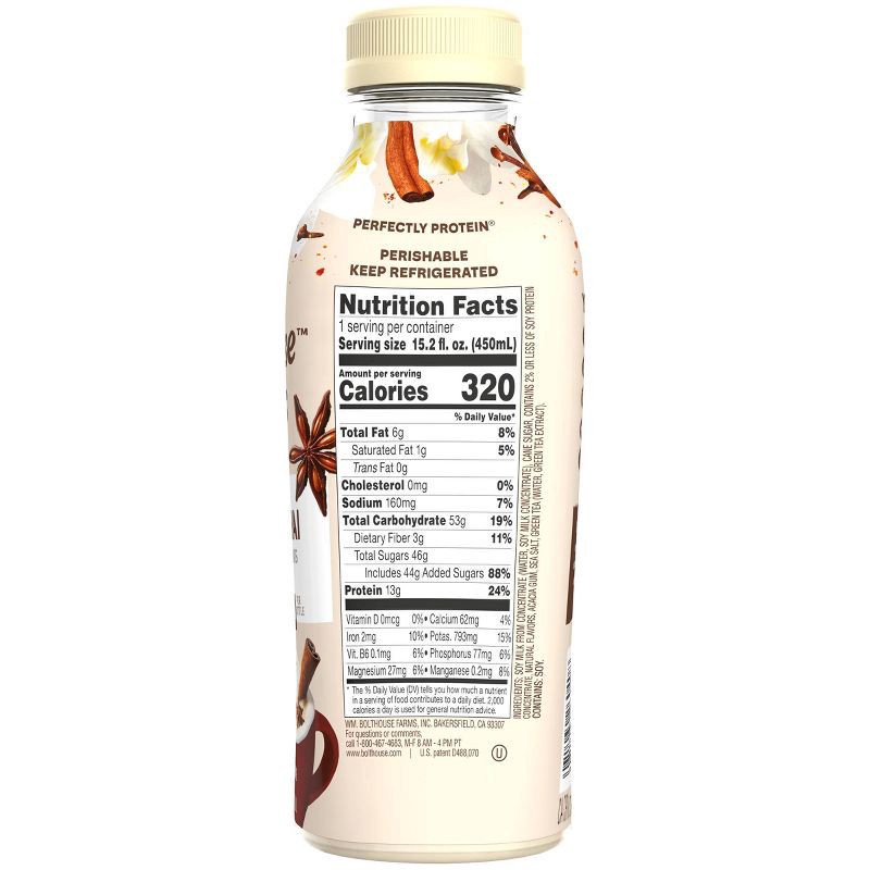 slide 3 of 5, Bolthouse Farms Perfectly Protein Vanilla Chai Tea - 15.2oz, 15.2 oz
