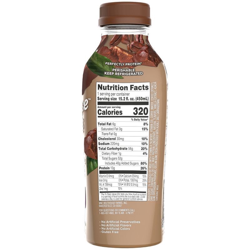 slide 2 of 8, Bolthouse Farms Perfectly Protein Mocha Cappuccino - 15.2 fl oz, 15.2 fl oz