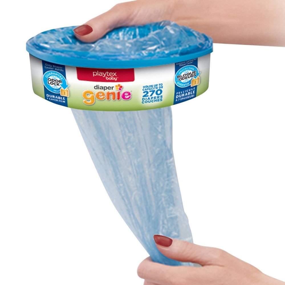 slide 3 of 3, Playtex Baby Diaper Genie Diaper Disposal Pail System Refills, 2 ct