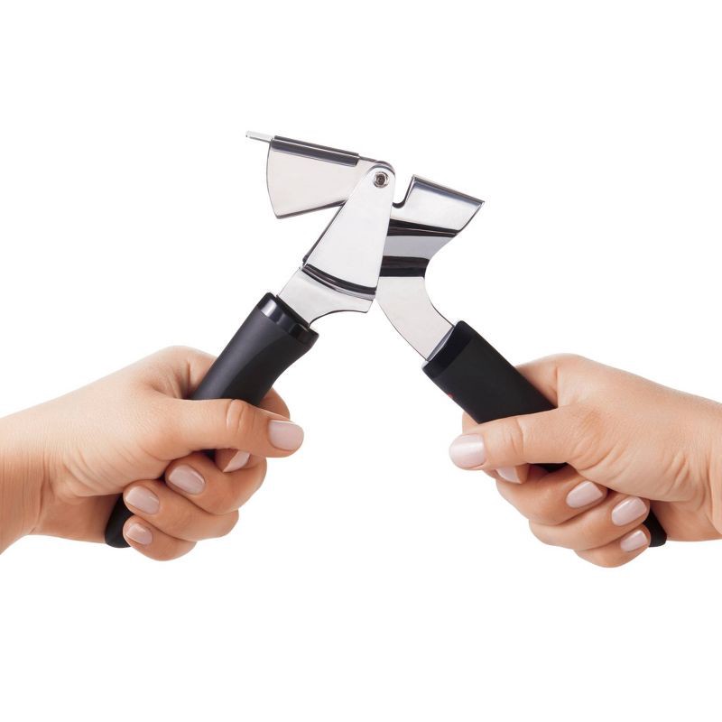 slide 7 of 7, OXO Softworks Garlic Press: Chromed Steel & Plastic, Dishwasher-Safe, Garlic Mincer & Crusher, Black, 1 ct