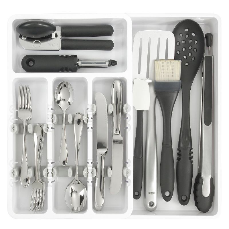 slide 3 of 4, OXO Expandable Utensil Organizer, 1 ct