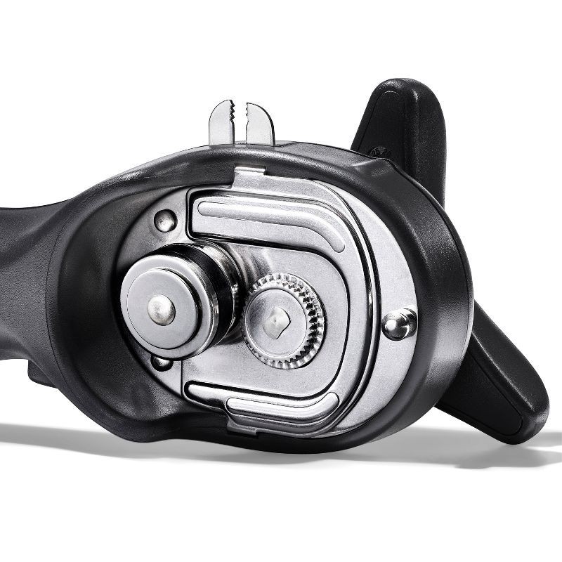 slide 12 of 13, OXO Smooth Edge Can Opener: Manual Soft-Grip Handle, Stainless Steel, Black, Hand Wash, Freestanding, Lifetime Warranty, 1 ct