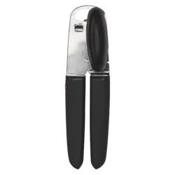OXO Soft Handled Can Opener: Good Grips, Stainless Steel, Manual, Soft-Grip Handle, Hand Wash, Freestanding, Black
