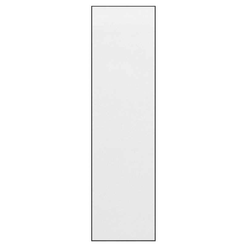 slide 3 of 5, 13.5" x 49.5" Framed Door Mirror Black - Room Essentials™: Modern Style, Polystyrene Frame, No Assembly Required, 1 ct