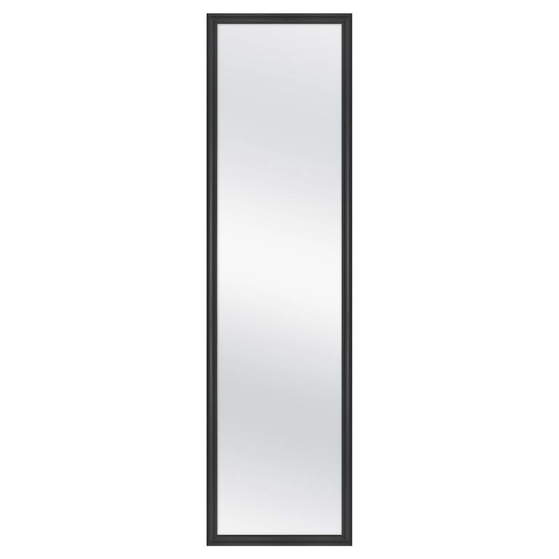 slide 1 of 5, 13.5" x 49.5" Framed Door Mirror Black - Room Essentials™: Modern Style, Polystyrene Frame, No Assembly Required, 1 ct