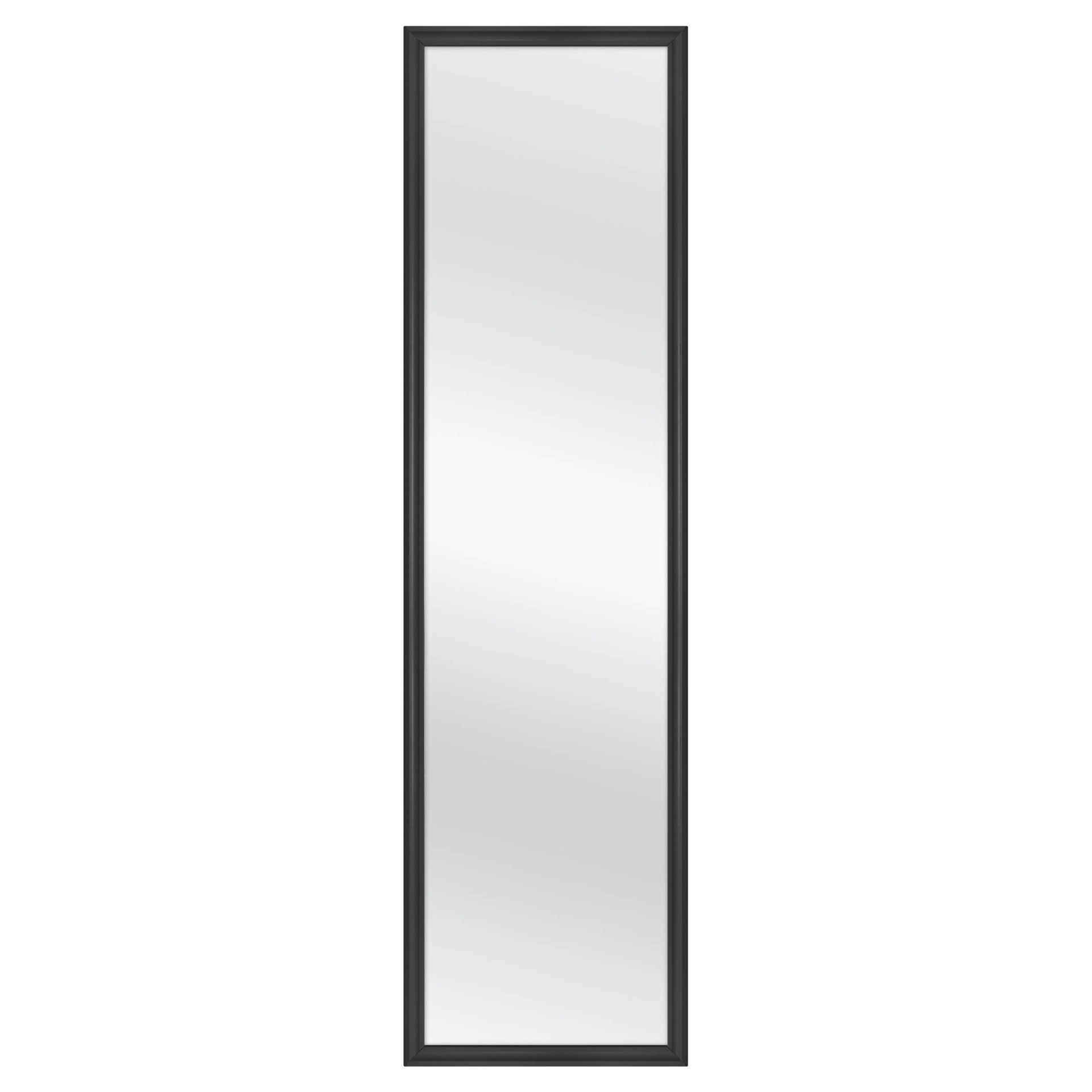 slide 1 of 5, 13.5" x 49.5" Framed Door Mirror Black - Room Essentials, 1 ct