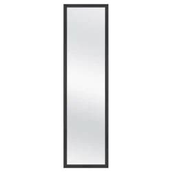 13.5" x 49.5" Framed Door Mirror Black - Room Essentials™: Modern Style, Polystyrene Frame, No Assembly Required