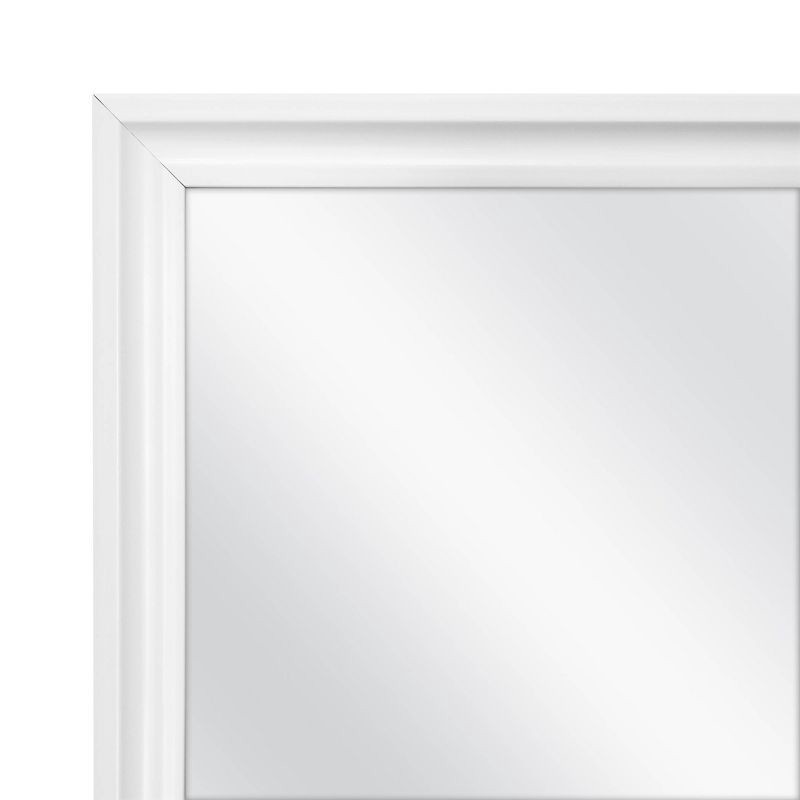 slide 2 of 5, 13.5" x 49.5" Framed Door Mirror White - Room Essentials™: Modern Style, Hangs Horizontally/Vertically, 1 ct