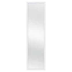 13.5" x 49.5" Framed Door Mirror White - Room Essentials™: Modern Style, Hangs Horizontally/Vertically
